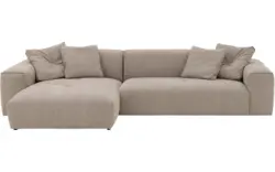 Goossens loungebank lago bruin stof - 8252191-{merk}-lago-bank-stof-bruin-01